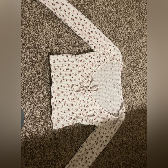 Cute coquette crop top floral - Picture 5 of 6